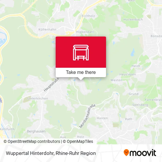 Карта Wuppertal Hinterdohr