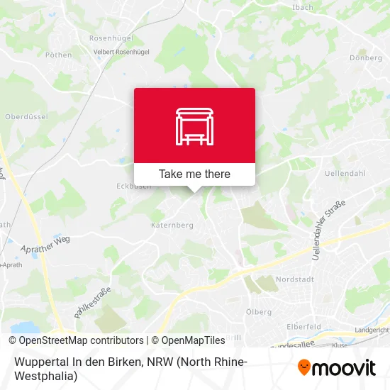 Wuppertal In den Birken map