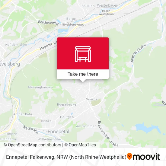 Ennepetal Falkenweg map