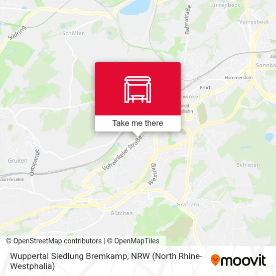 Wuppertal Siedlung Bremkamp map