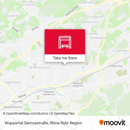 Карта Wuppertal Samoastraße