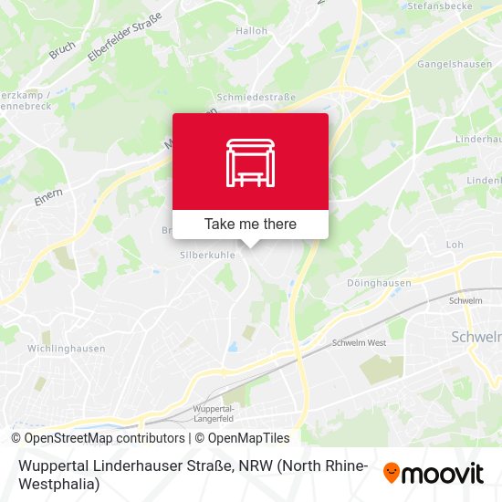 Wuppertal Linderhauser Straße map