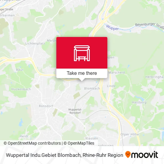 Карта Wuppertal Indu.Gebiet Blombach