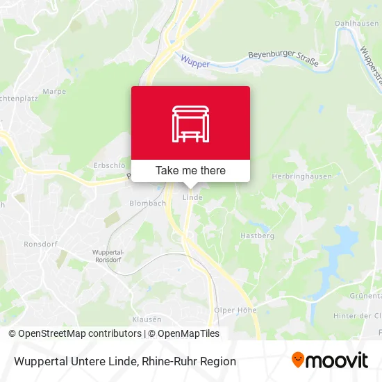 Карта Wuppertal Untere Linde