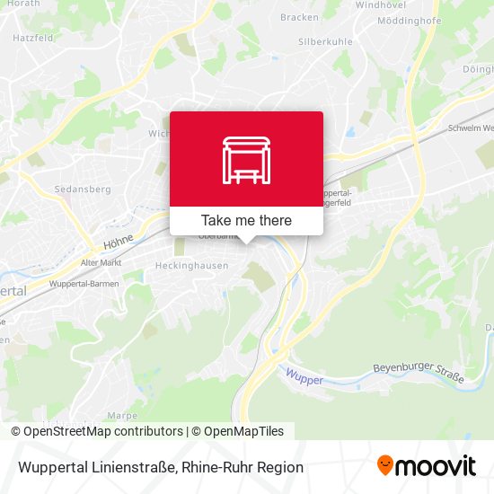 Wuppertal Linienstraße map