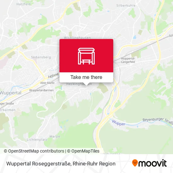 Карта Wuppertal Roseggerstraße