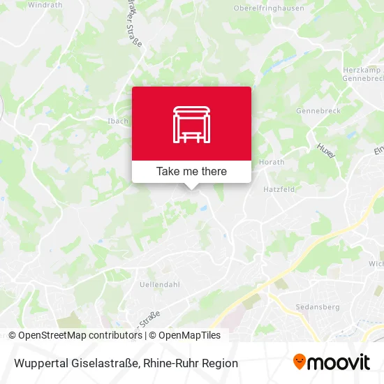 Карта Wuppertal Giselastraße