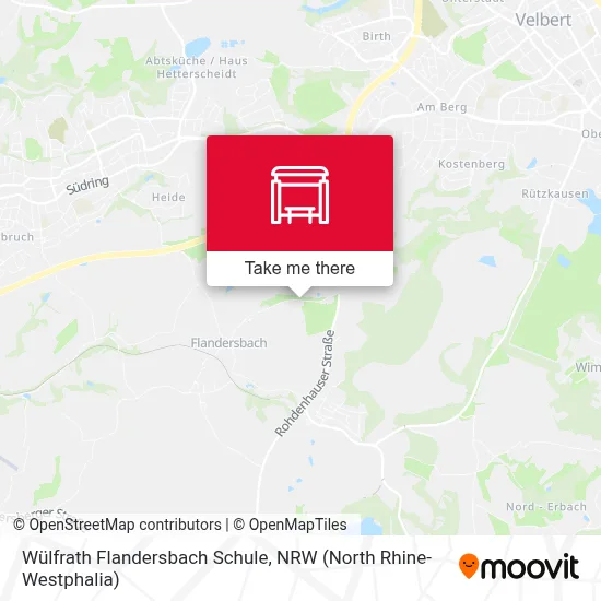 Wülfrath Flandersbach Schule map