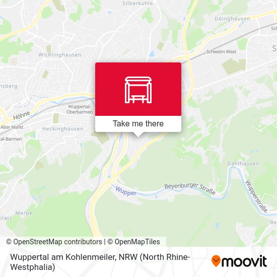 Wuppertal am Kohlenmeiler map