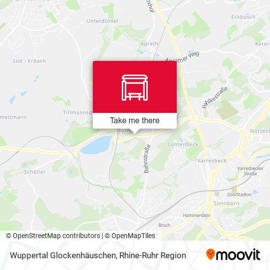 Wuppertal Glockenhäuschen map