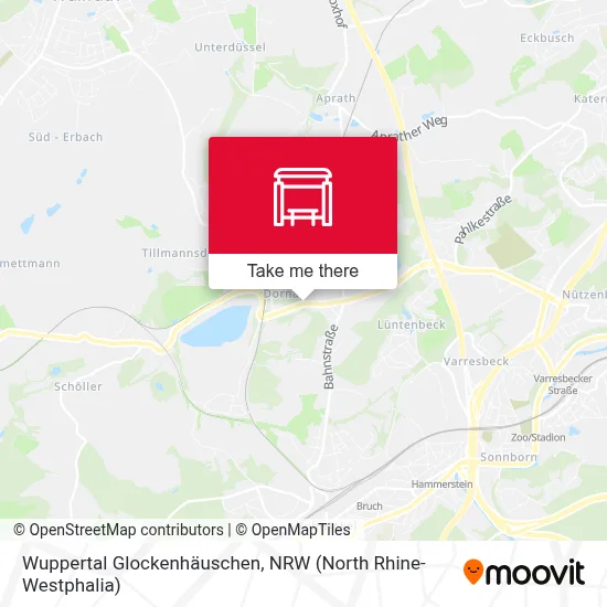 Wuppertal Glockenhäuschen map