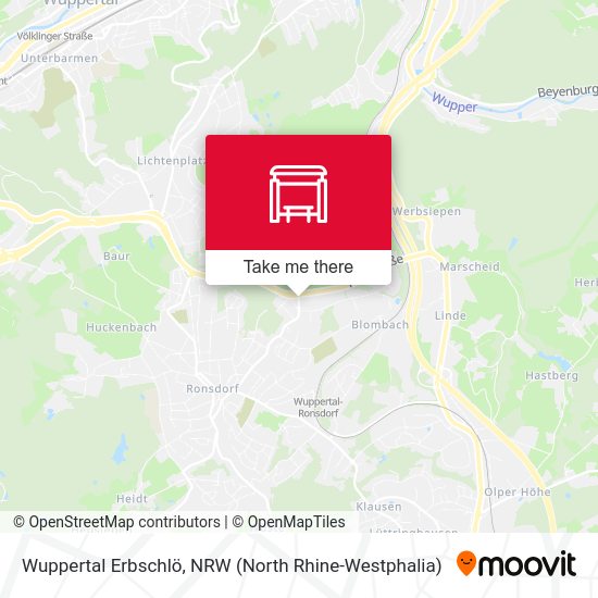 Wuppertal Erbschlö map