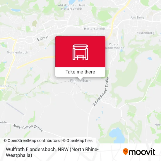 Карта Wülfrath Flandersbach