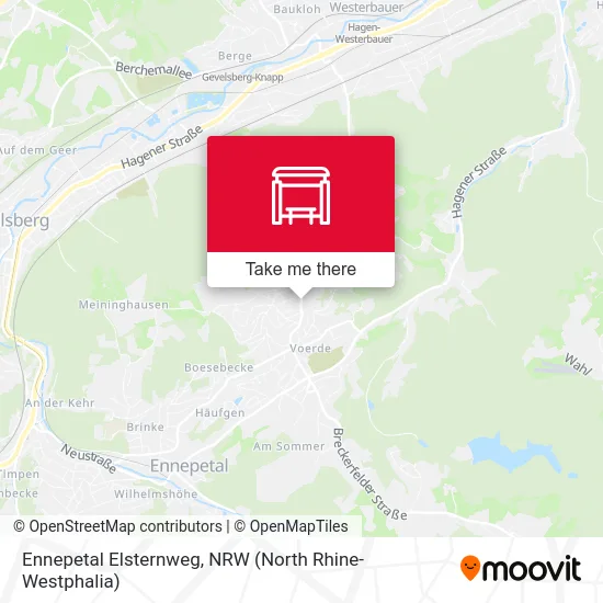 Ennepetal Elsternweg map