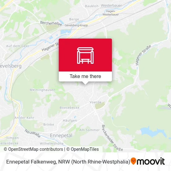 Ennepetal Falkenweg map