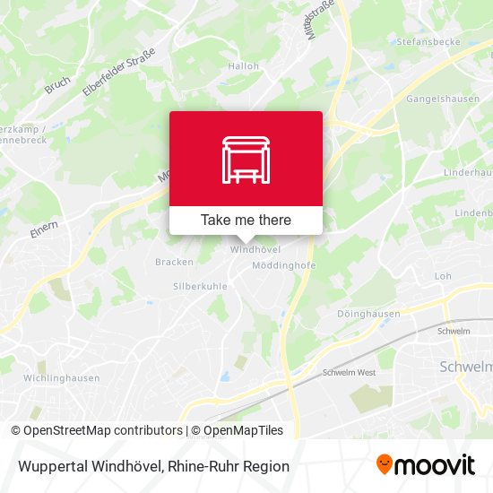 Wuppertal Windhövel map