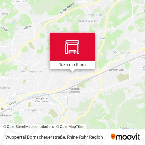 Карта Wuppertal Bornscheuerstraße