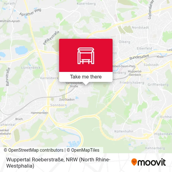 Wuppertal Roeberstraße map