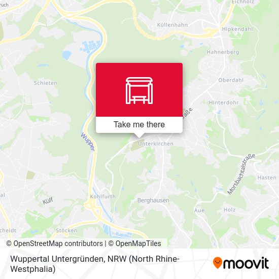 Wuppertal Untergründen map