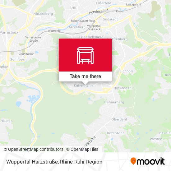 Wuppertal Harzstraße map