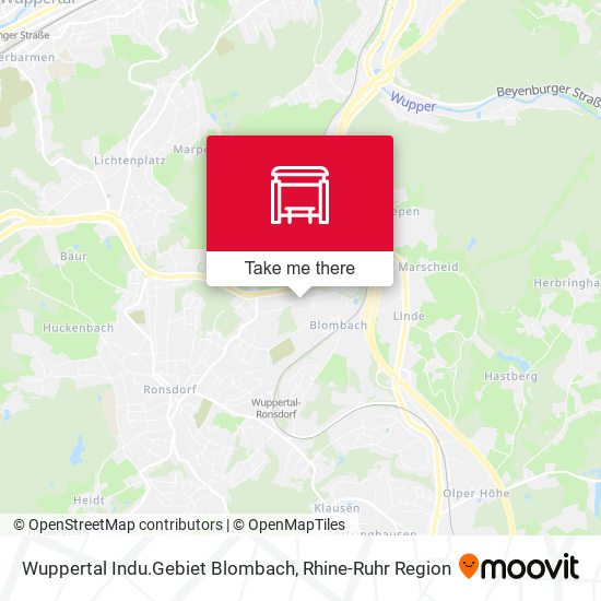 Wuppertal Indu.Gebiet Blombach map