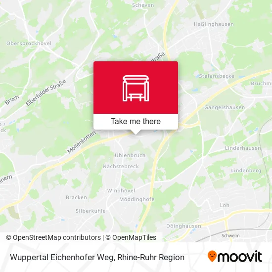 Карта Wuppertal Eichenhofer Weg