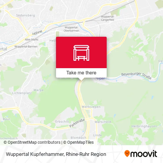 Карта Wuppertal Kupferhammer