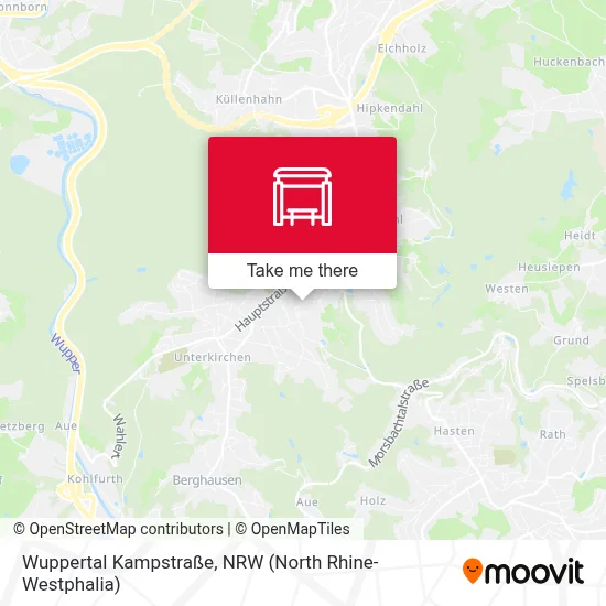Wuppertal Kampstraße map