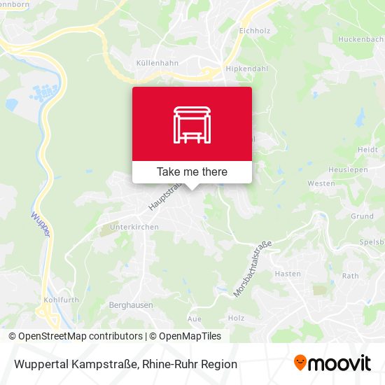 Wuppertal Kampstraße map