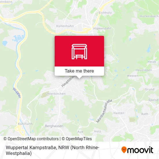 Wuppertal Kampstraße map