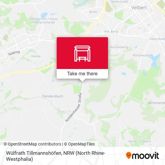 Wülfrath Tillmannshöfen map