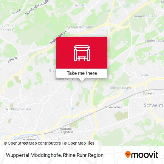 Wuppertal Möddinghofe map