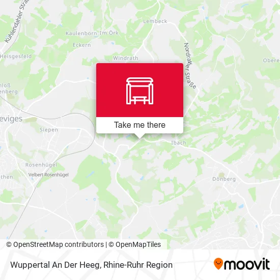 Карта Wuppertal An Der Heeg