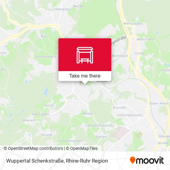 Wuppertal Schenkstraße map