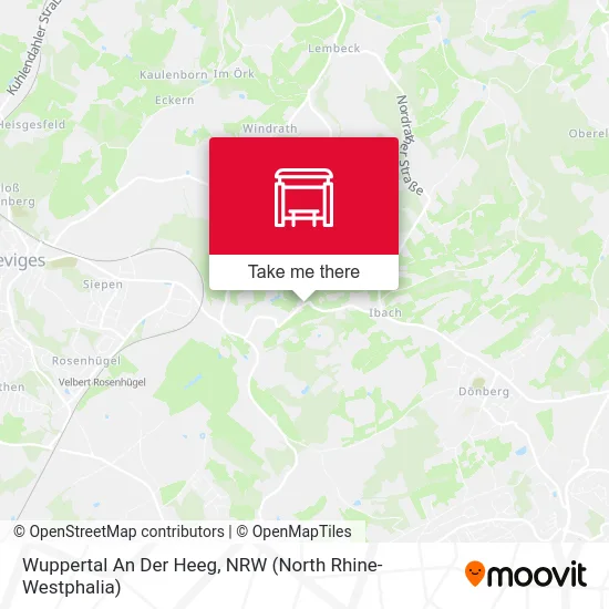 Карта Wuppertal An Der Heeg