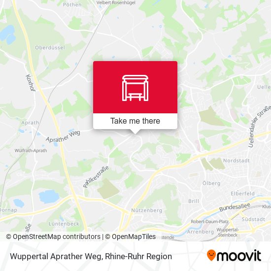 Wuppertal Aprather Weg map