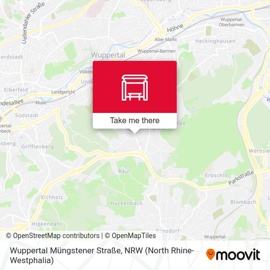Wuppertal Müngstener Straße map