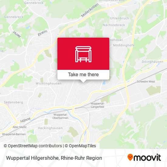 Wuppertal Hilgershöhe map