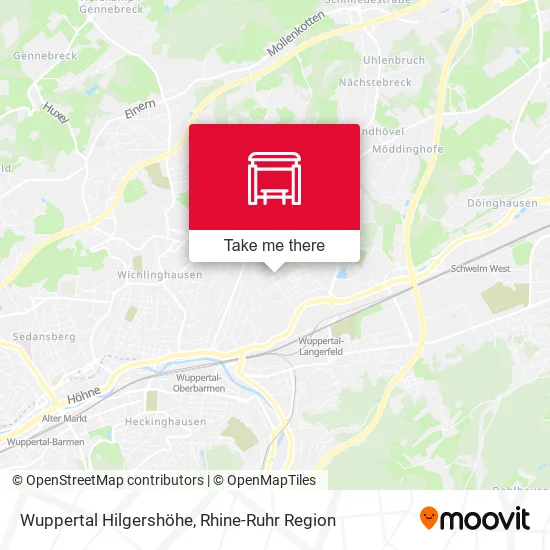 Карта Wuppertal Hilgershöhe