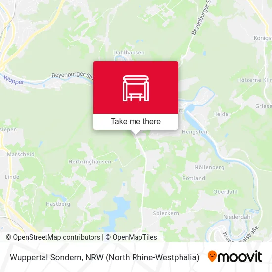 Wuppertal Sondern map