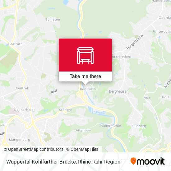 Wuppertal Kohlfurther Brücke map