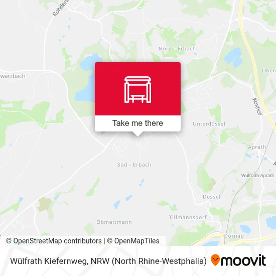 Wülfrath Kiefernweg map