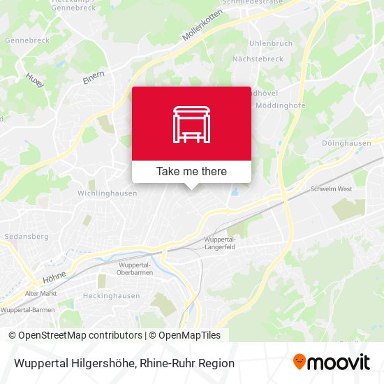 Карта Wuppertal Hilgershöhe