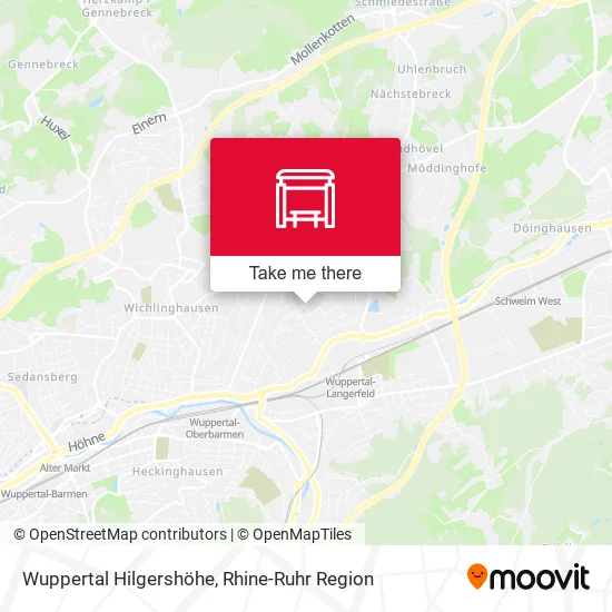 Карта Wuppertal Hilgershöhe