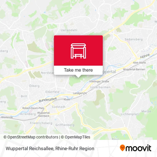 Карта Wuppertal Reichsallee