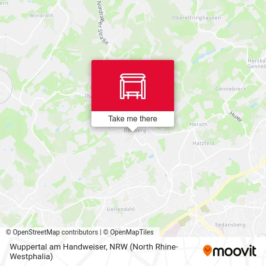 Карта Wuppertal am Handweiser