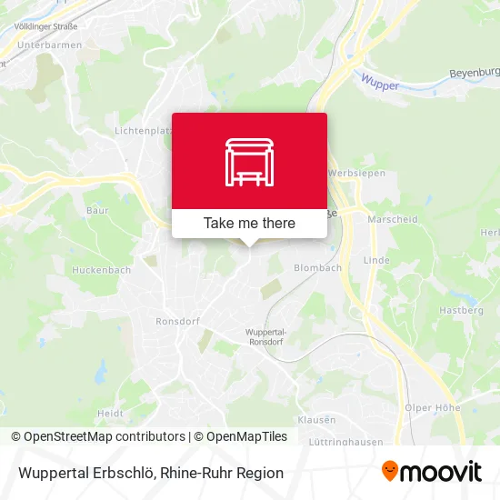 Карта Wuppertal Erbschlö