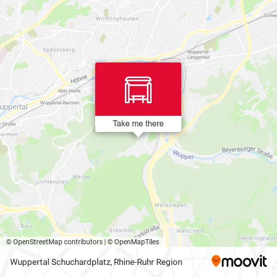 Карта Wuppertal Schuchardplatz