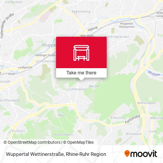 Wuppertal Wettinerstraße map