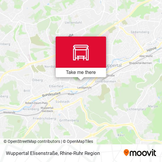 Wuppertal Elisenstraße map